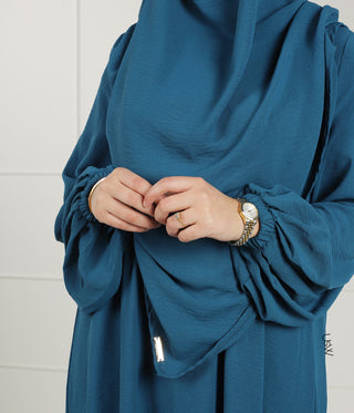 A-lijn PUFF Abaya Jazz- UsW - Peacock