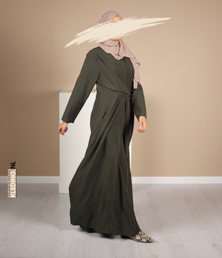 A-lijn Abaya Houda - Army Green