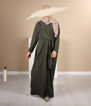 A-lijn Abaya Houda - Army Green