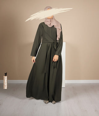 A-lijn Abaya Houda - Army Green