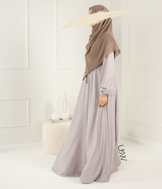 Abaya Maleekah Crepe Royale - التبغ