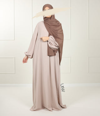 A -line Abaya Arrzha Stretch TB - Wood Rose