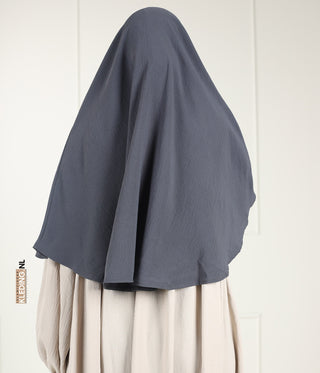 Tie Back Amira Khimar Jazz - Ash Grey