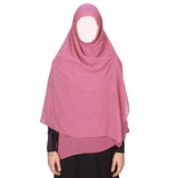Hidžab 150cm kvadratni puder roze