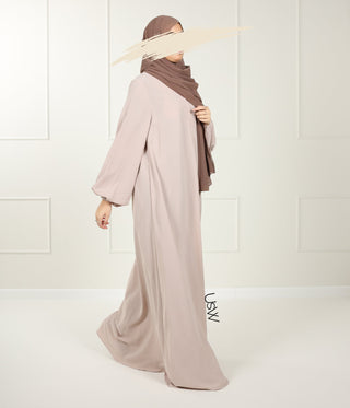 A -line Abaya Arrzha Stretch TB - Wood Rose