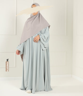 Jilbab Soumaya Balloon Sleeve - Blue Grey