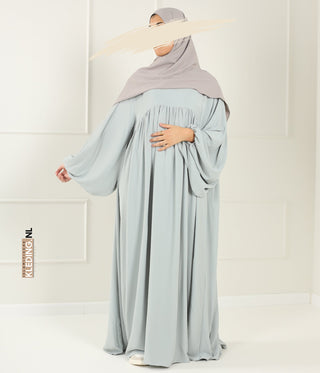 Jilbab Soumaya Balloon Sleeve - Blue Grey