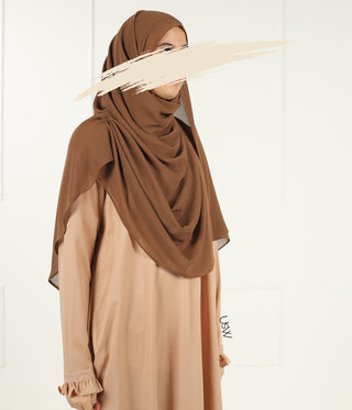Full Instant Hijaab XL - Peanut