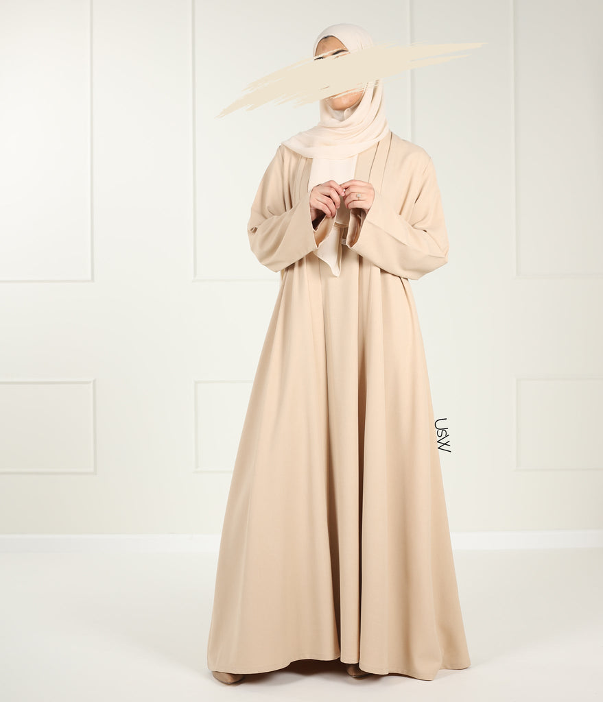 Qaisumah Kimono + Abaya-Set (UsW) - Sahara