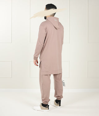 Men Long Track Suit - Taupe
