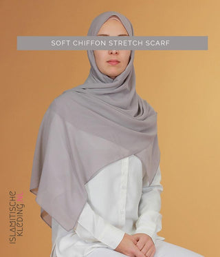 Soft Chiffon Stretch Scarf Stone