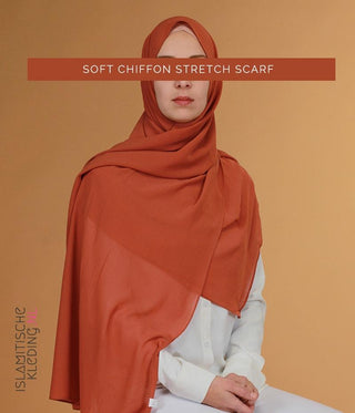 Soft Chiffon Stretch Scarf SoftMarsala