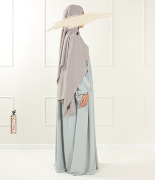 Jilbab Soumaya Balloon Sleeve - Blue Grey