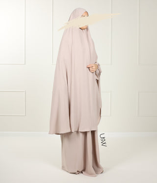 A -line Abaya Arrzha Stretch TB - Wood Rose