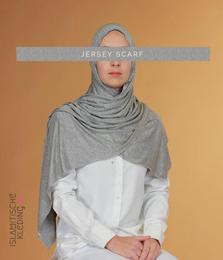 Maxi Jersey Scarf 55x170 Grey Meleé