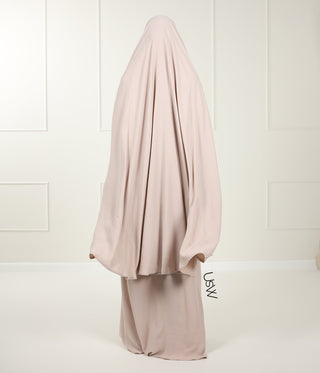 A -line Abaya Arrzha Stretch TB - Wood Rose