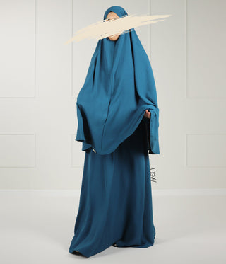 A-lijn PUFF Abaya Jazz- UsW - Peacock