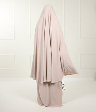 A -line Abaya Arrzha Stretch TB - Wood Rose