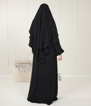 A-line PUFF Abaya Jazz - UsW - Noir