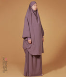 2-teiliges TIE-BACK Jilbab Lycra Handgelenk – Mauve