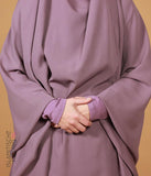 2-teiliges TIE-BACK Jilbab Lycra Handgelenk – Mauve