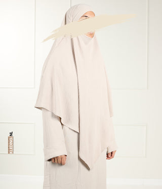 JAZZ Triangle Khimar - Cream