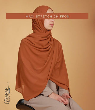 Maxi Stretch Chiffon Terra