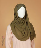 الفوري الصليب Viskose Hijab Olive