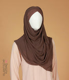 Instant Bonnet Chiffon Schal Hijab Taupe