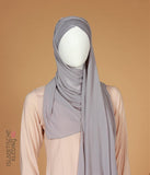 Instant Bonnet Chiffon Schal Hijab Taupe