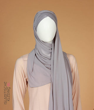 Instant Bonnet Chiffon Scarf - Nude