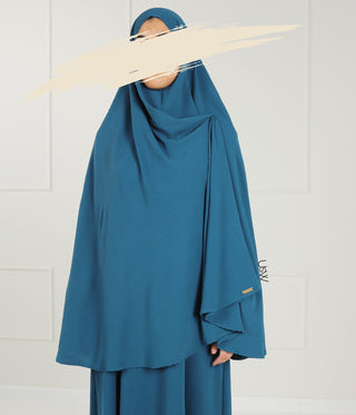 A-lijn PUFF Abaya Jazz- UsW - Peacock