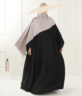 Jilbab Soumaya Balloon Sleeve - Black