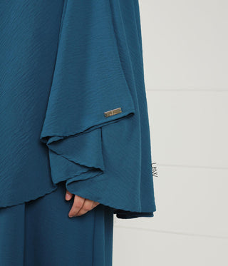 A-lijn PUFF Abaya Jazz- UsW - Peacock