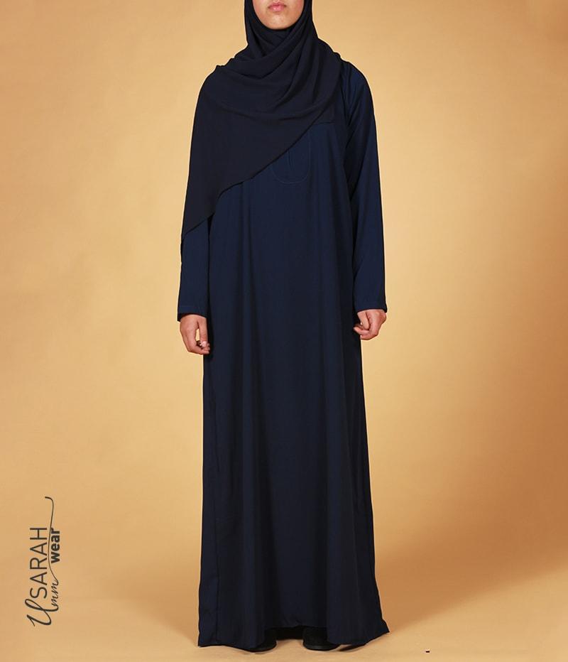 Abaya Simple Navy