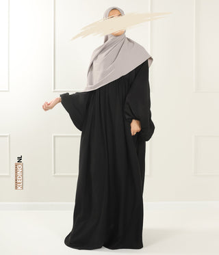 Jilbab Soumaya Balloon Sleeve - Black