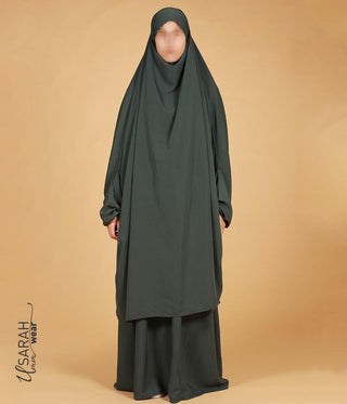 2-Delige  TIE-BACK  Jilbab Elast. Polsjes - Zity