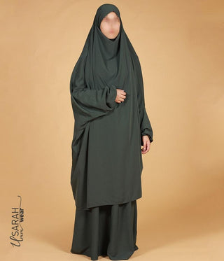 2-Delige  TIE-BACK  Jilbab Elast. Polsjes - Zity