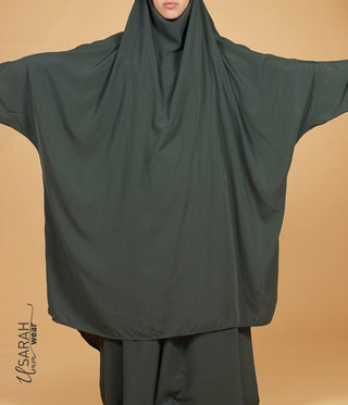 2-Delige  TIE-BACK  Jilbab Elast. Polsjes - Zity