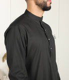 Sarwal Kameez Soft & Light - Zwart