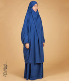 Jilbab Elast 2 Pièces TIE-BACK. Bracelets - Bleu Royal