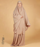 2-teiliger Raffhalter Jilbab Elast. Handgelenke - Nackt