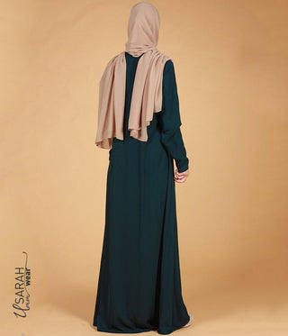 Hawwa Slim-Fit Abaya Petrol