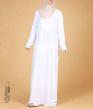 Abaya Simple White