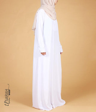 Abaya Simple White