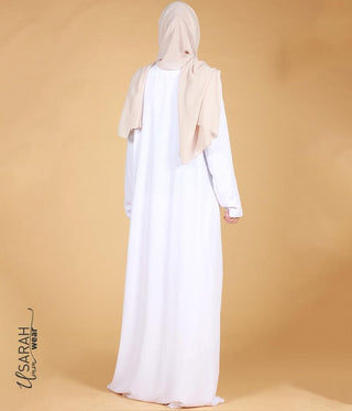 Abaya Simple White