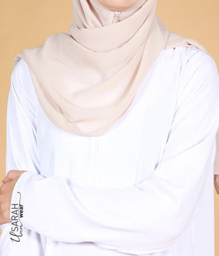 Abaya Simple White