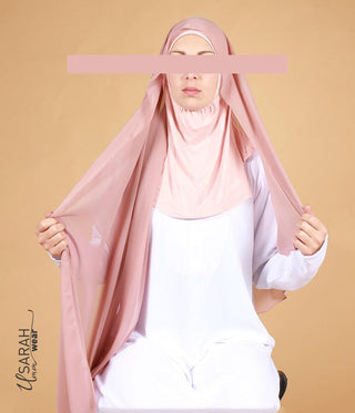 Instant Inner Scarf Nude Pink