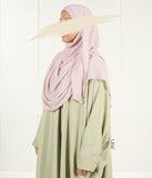 Full Instant Hijab XL - Rosa Spitze
