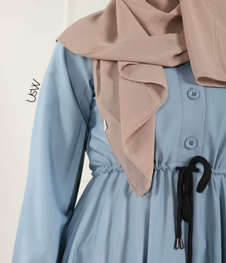 Abaya Maleekah Aaliia - Light Blue